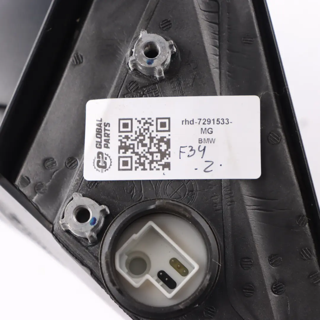 Wing Mirror BMW F34 Door Left N/S Heated Outside 5 Pin Mineral Grey B39 to with Part number 7291533 Wing Mirror BMW F34 Door Left N/S Heated Outside 5 Pin Mineral Grey B39 - SKU rhd-7291533-MG - Part number 7291533