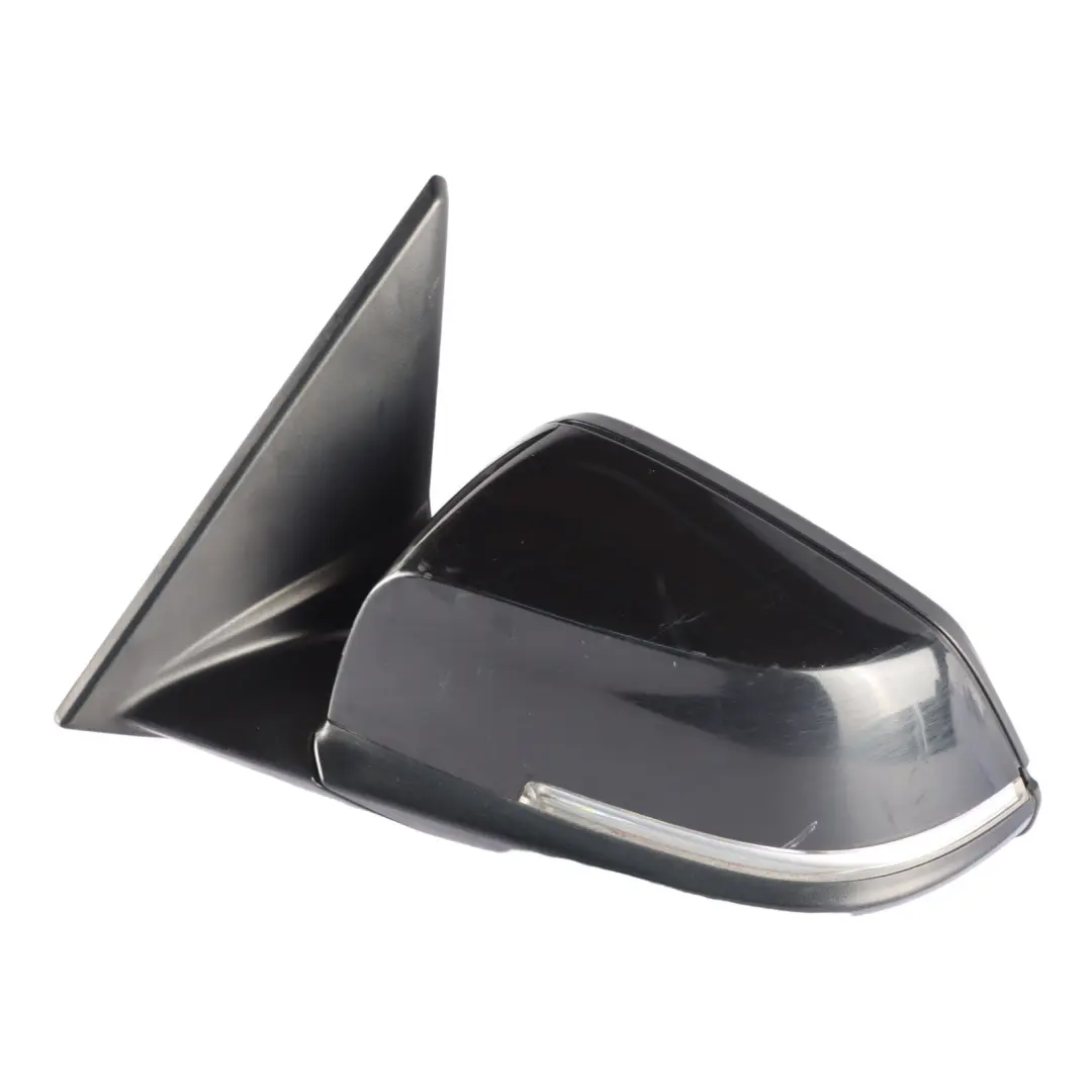 BMW X1 E84 Wing Mirror Heated Front Door Left N/S Black Sapphire Metallic 475 - SKU rhd-7307157-BS - Part number 7307157