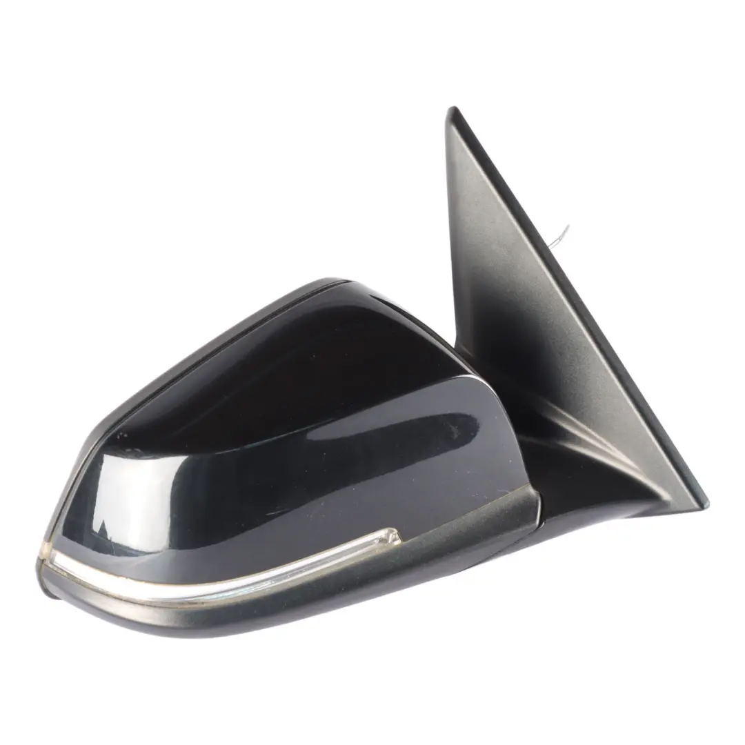 BMW X1 Series E84 Heated Right Wing Mirror O/S Black Sapphire Metallic 475 - SKU rhd-7307158-BS - Part number 7307158