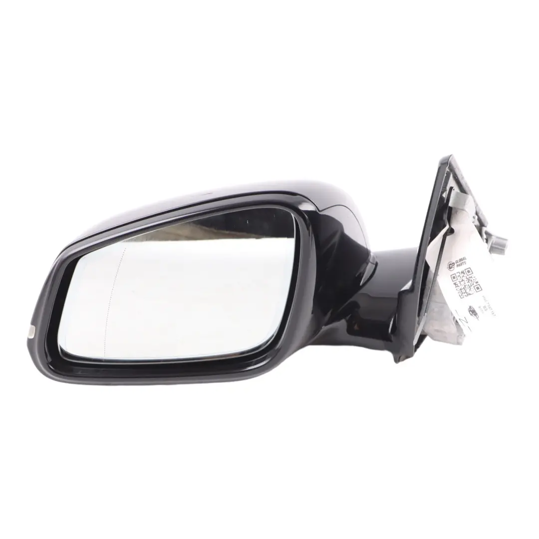 BMW X1 E84 Door Wing Mirror Left N/S High Gloss Heated Memory Black Sapphire 475 - SKU rhd-7307197-BS - Part number 7307197