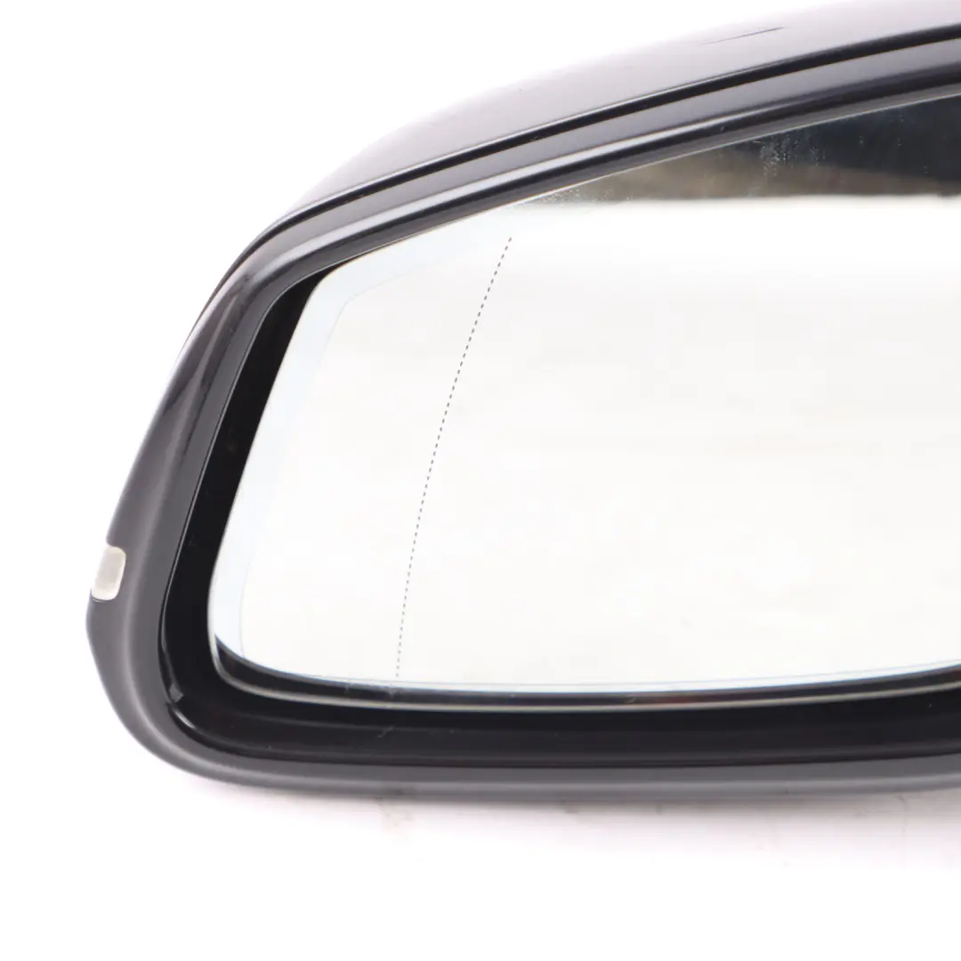 BMW X1 E84 Door Wing Mirror Left N/S High Gloss Heated Memory Black Sapphire 475 - SKU rhd-7307197-BS - Part number 7307197