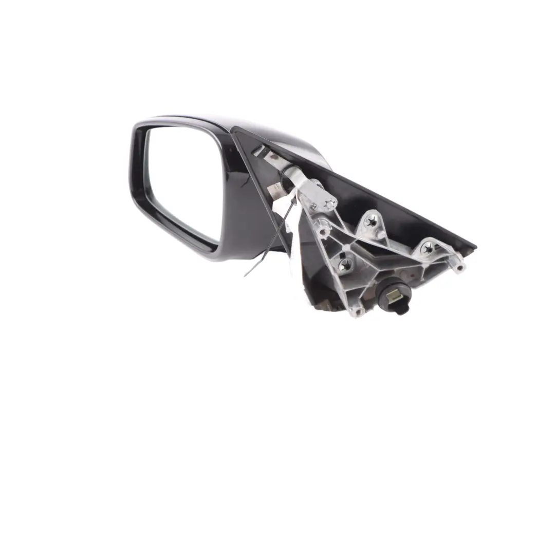 BMW X1 E84 Door Wing Mirror Left N/S High Gloss Heated Memory Black Sapphire 475 - SKU rhd-7307197-BS - Part number 7307197