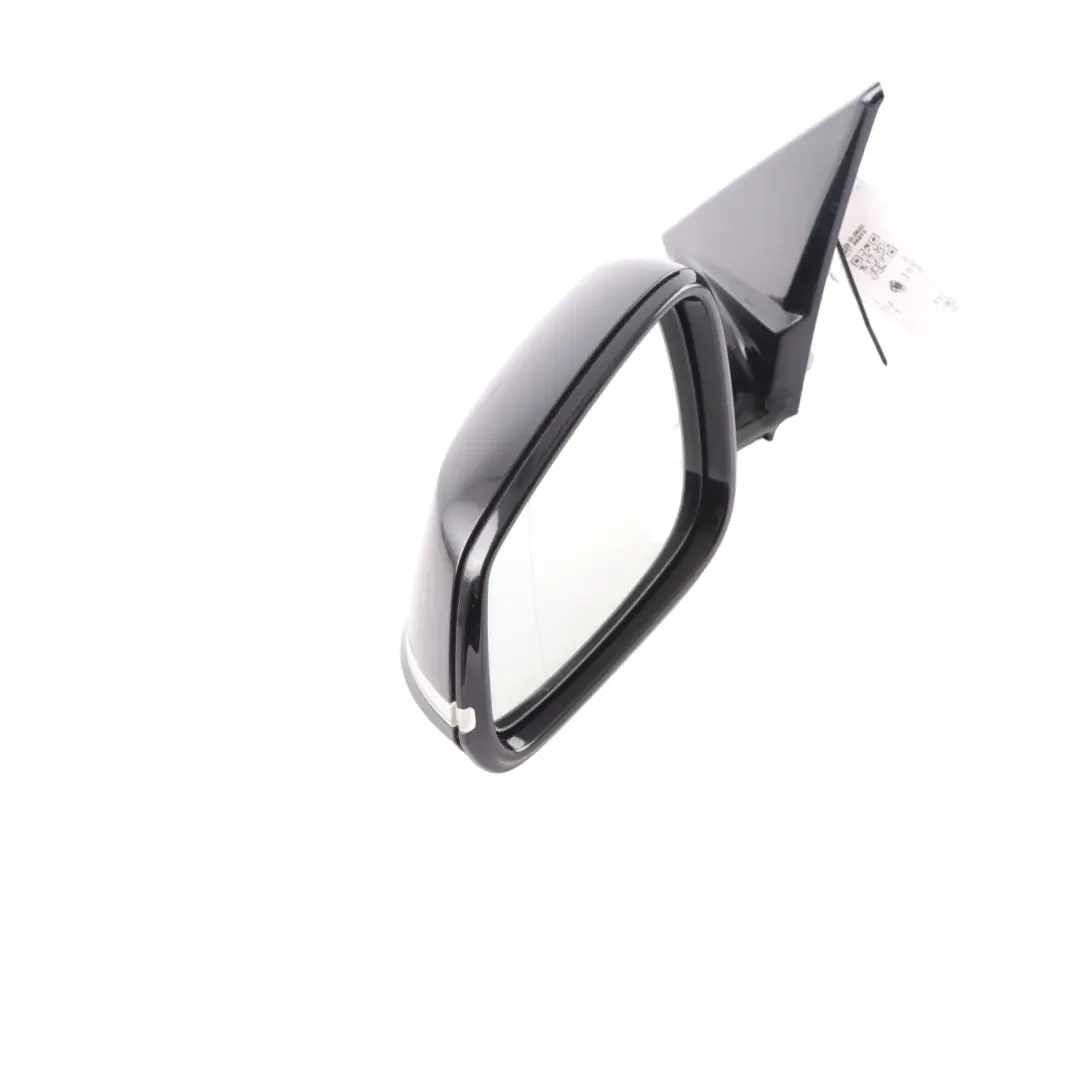 BMW X1 E84 Door Wing Mirror Left N/S High Gloss Heated Memory Black Sapphire 475 - SKU rhd-7307197-BS - Part number 7307197