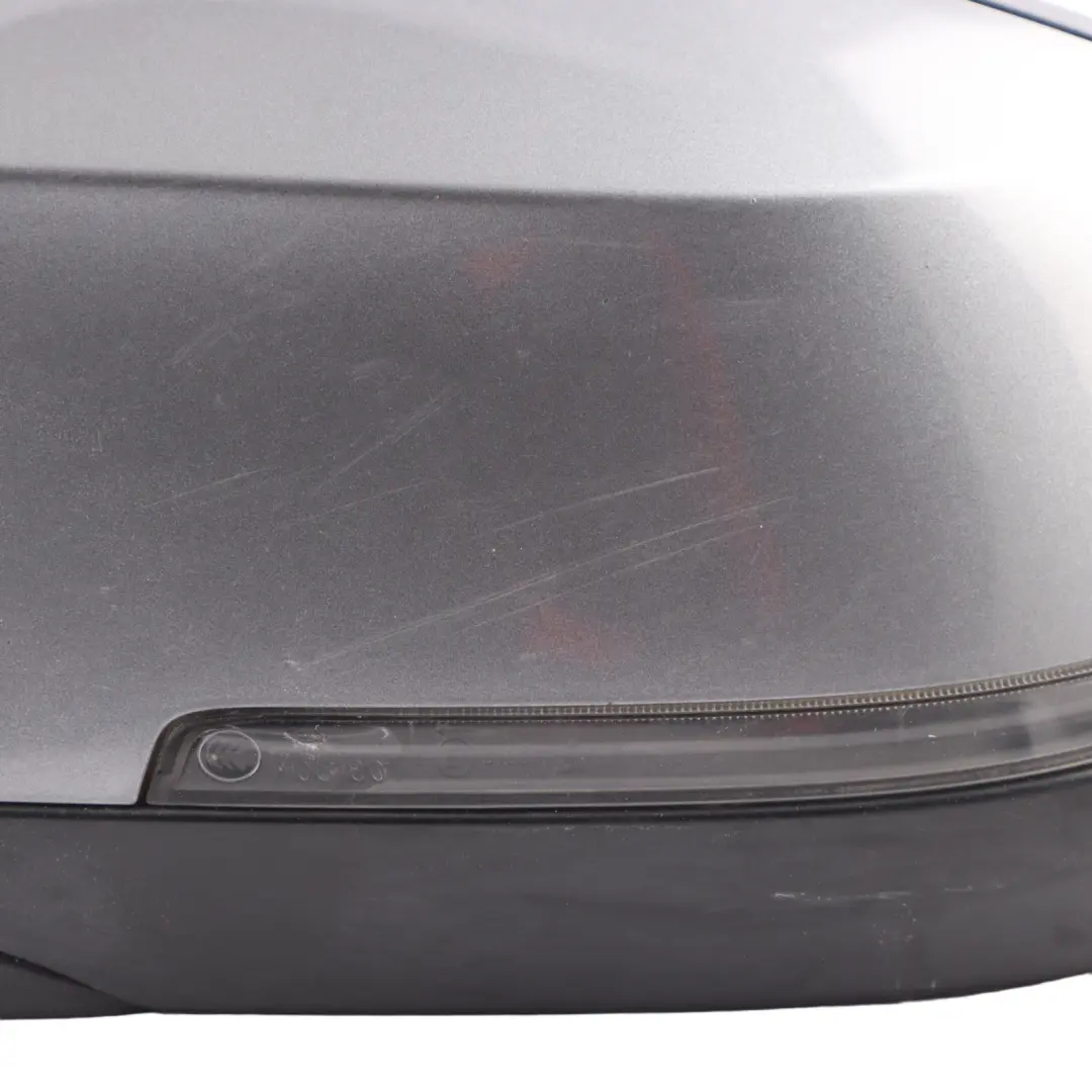 BMW 5 Series F10 F11 Heated Left Wing Mirror N/S Spacegrau Space Grey A52 - SKU rhd-7350641-SCG - Part number 7350641