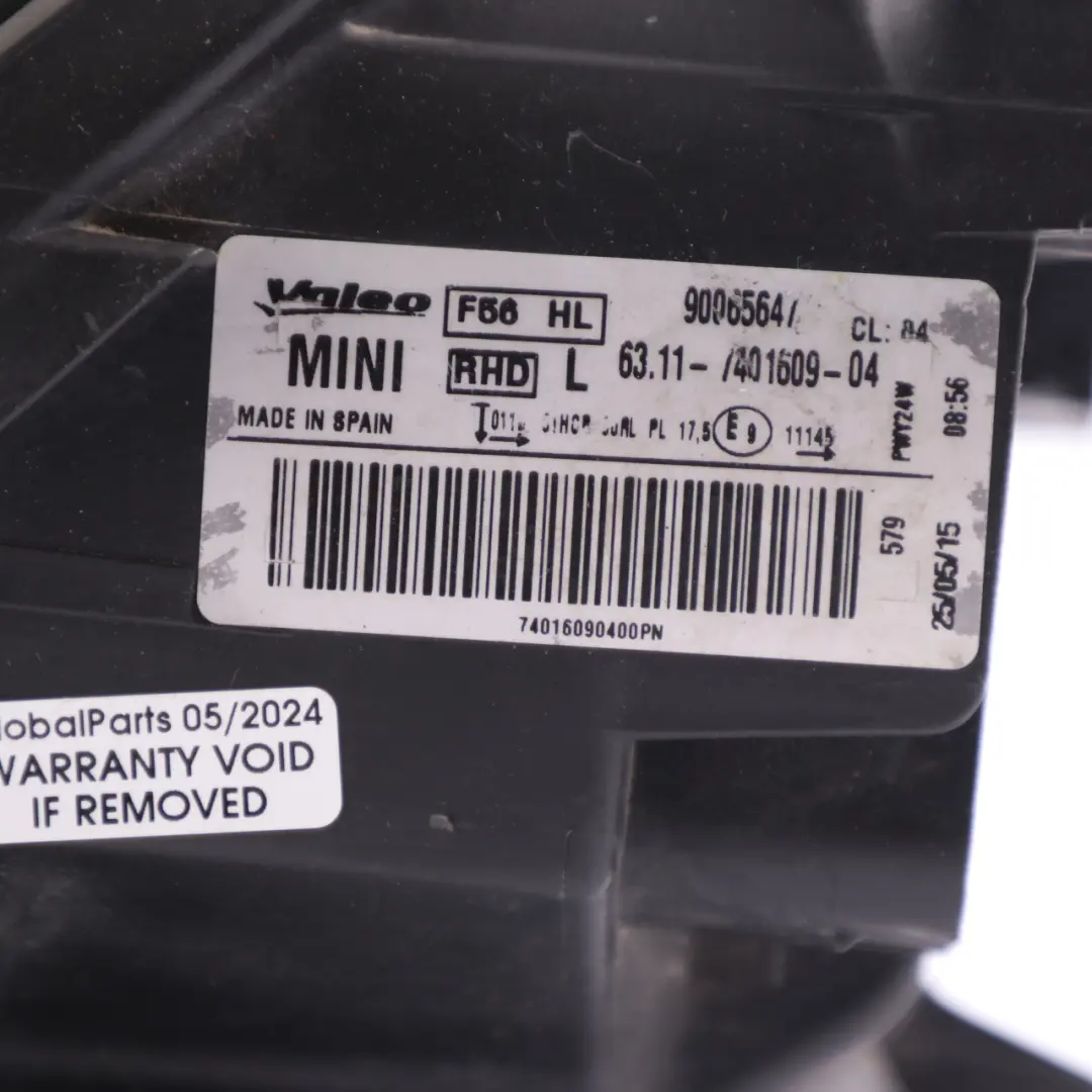 Headlight Headlamp Mini F55 F56 F57 Front Light Lamp LED Left N/S to with Part number 7383211 Headlight Headlamp Mini F55 F56 F57 Front Light Lamp LED Left N/S - SKU rhd-7383211-1 - Part number 7383211