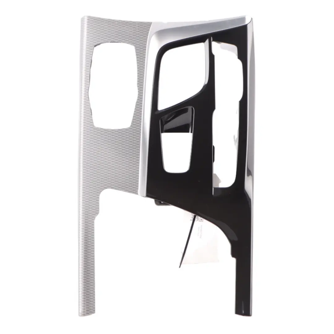Centre Console Cover BMW G30 G31 Gear Selector Trim Frame Alu Rhombicle to with Part number 8071702 Centre Console Cover BMW G30 G31 Gear Selector Trim Frame Alu Rhombicle - SKU rhd-8071702 - Part number 8071702