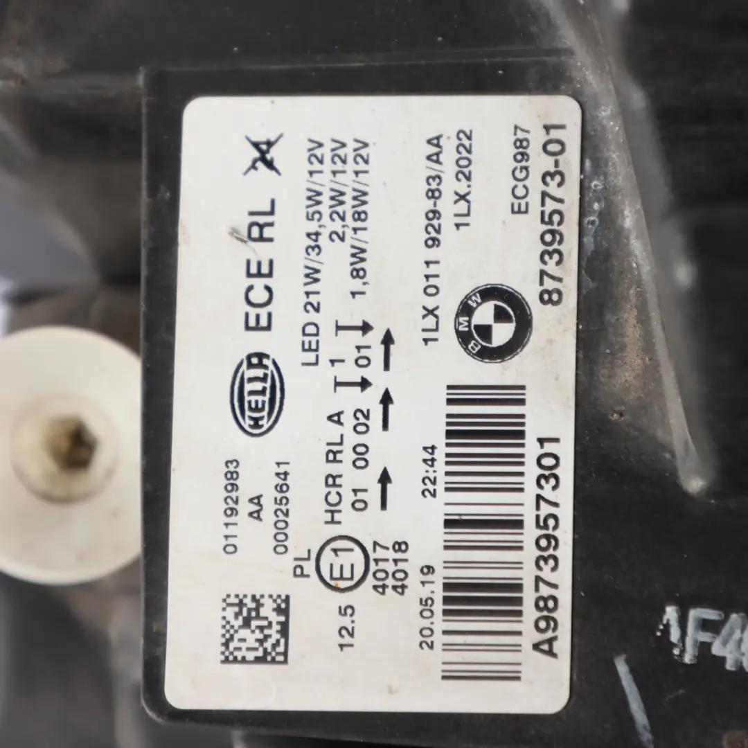 M140i Headlight LED Technology Black Line Lamp Left N/S 8739573 to BMW F20 F21 LCI with Part number 8492457 BMW F20 F21 LCI M140i Headlight LED Technology Black Line Lamp Left N/S 8739573 - SKU rhd- 8492457-1 - Part number 8492457