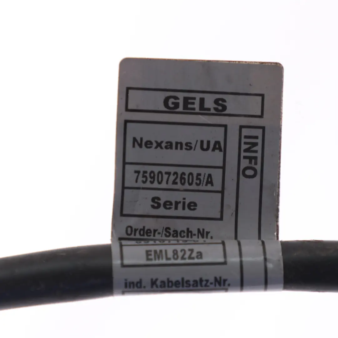 Wiring BMW F07 GT 530d N57 Automatic Gearbox Harness Loom Cable to Engine with Part number 8516713 Engine Wiring BMW F07 GT 530d N57 Automatic Gearbox Harness Loom Cable - SKU rhd-8516713 - Part number 8516713