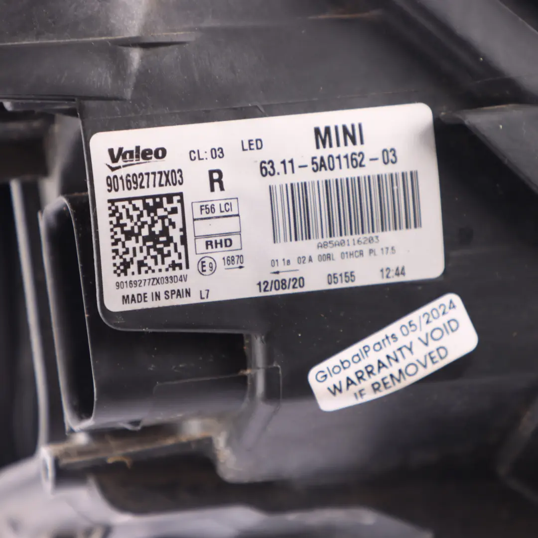 MINI Cooper F55 F56 F57 Headlight Headlamp Front Light Lamp Led Left N/S 8738653 - SKU rhd-8737595-1 - Part number 8737595