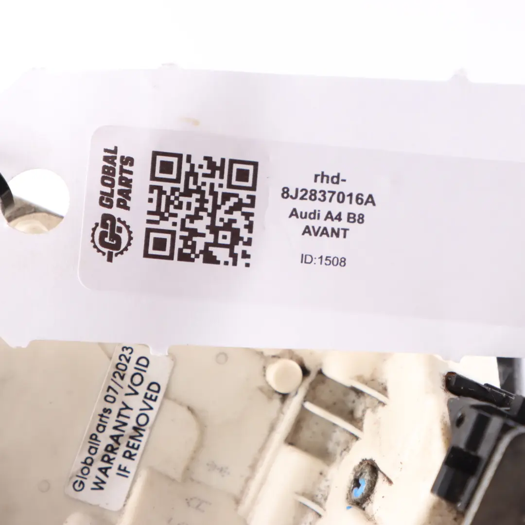  Door Lock Audi A4 B8 Front Right O/S Latch Catch Actuator 8E2837016AA - SKU rhd-8J2837016A - Part number 8J2837016A