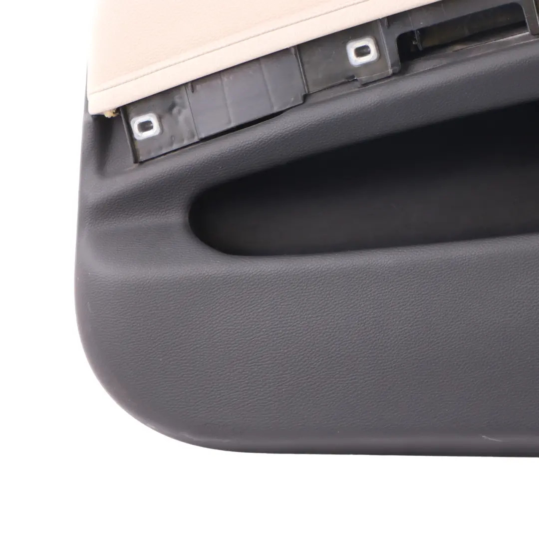 Front Right Door Card O/S Leather Oyster Trim Panel to BMW E90 E91 LCI with Part number 9167830 BMW E90 E91 LCI Front Right Door Card O/S Leather Oyster Trim Panel - SKU rhd-9167830 - Part number 9167830