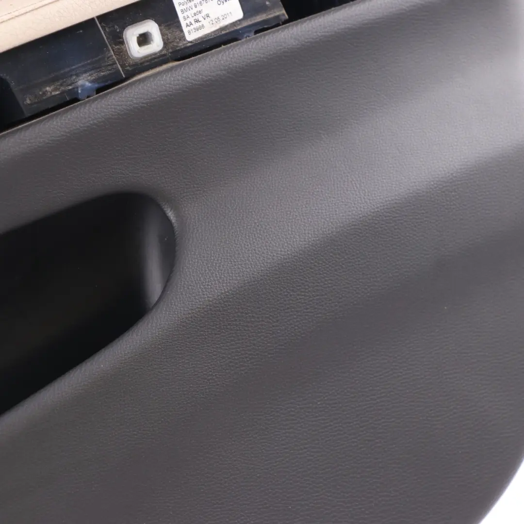 Front Right Door Card O/S Leather Oyster Trim Panel to BMW E90 E91 LCI with Part number 9167830 BMW E90 E91 LCI Front Right Door Card O/S Leather Oyster Trim Panel - SKU rhd-9167830 - Part number 9167830