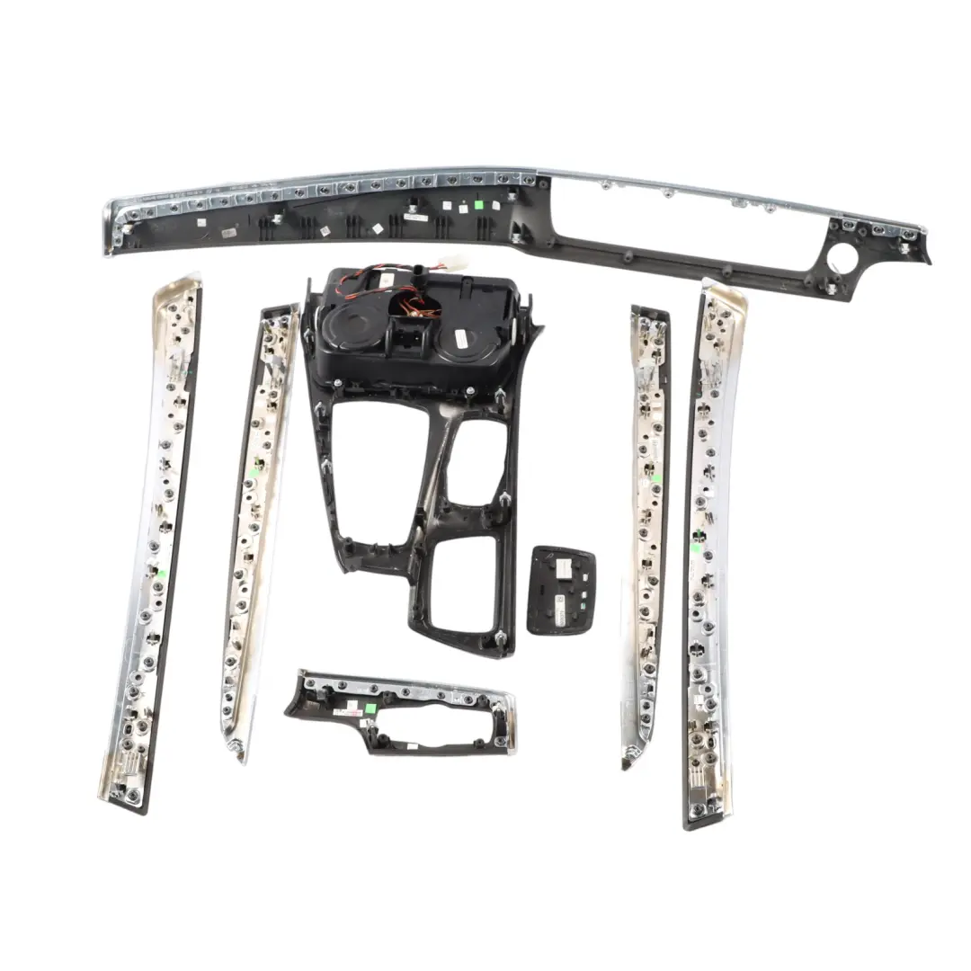 BMW F10 F11 Instrument Panel Dashboard Decor Trim Fine Wood Chrome - SKU rhd-9192945-1 - Part number 9192945