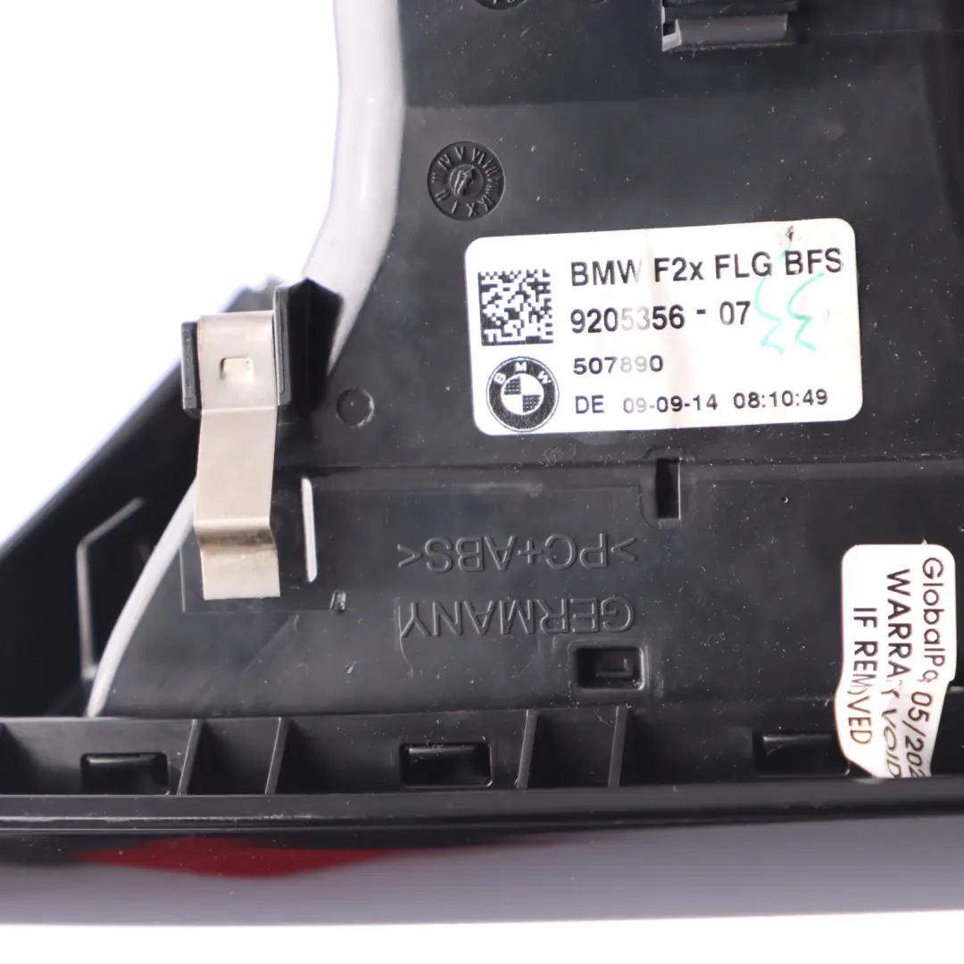 Dashboard Air Vent BMW F20 F21 F22 Right O/S Driver Side Silver Black to with Part number 9205356 Dashboard Air Vent BMW F20 F21 F22 Right O/S Driver Side Silver Black - SKU rhd-9205356-10 - Part number 9205356