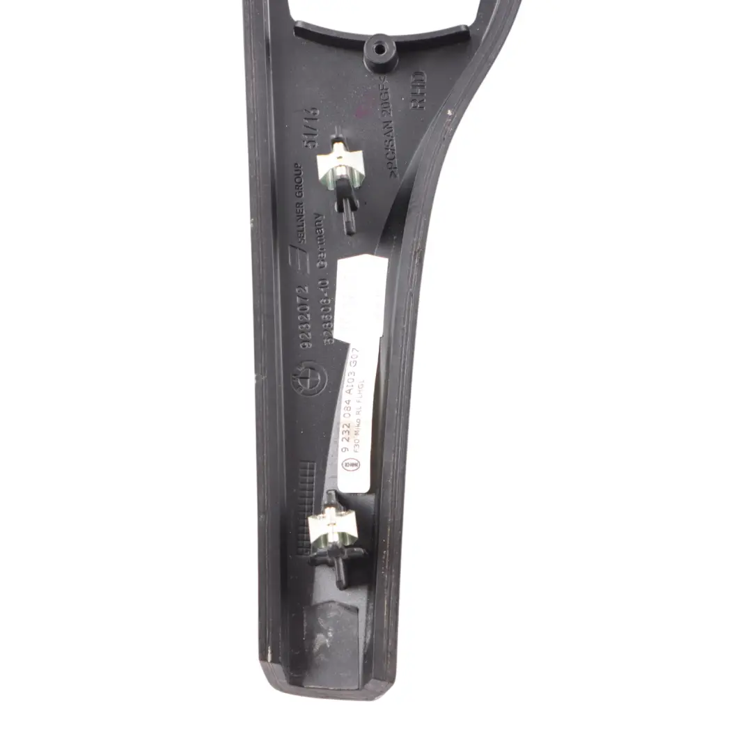  Centre Console Trim BMW F30 F31 Panel Cover Wood Fineline Anthracite - SKU rhd-9232084-3 - Part number 9232084