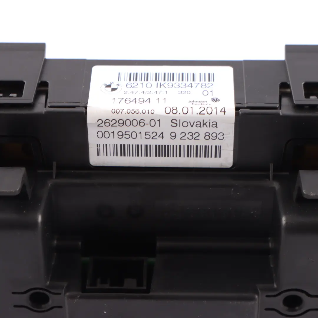 Instrument Cluster BMW F30 F31 Diesel Speedo Clocks Meter Manual to with Part number 9232893 Instrument Cluster BMW F30 F31 Diesel Speedo Clocks Meter Manual - SKU rhd-9232893-9 - Part number 9232893