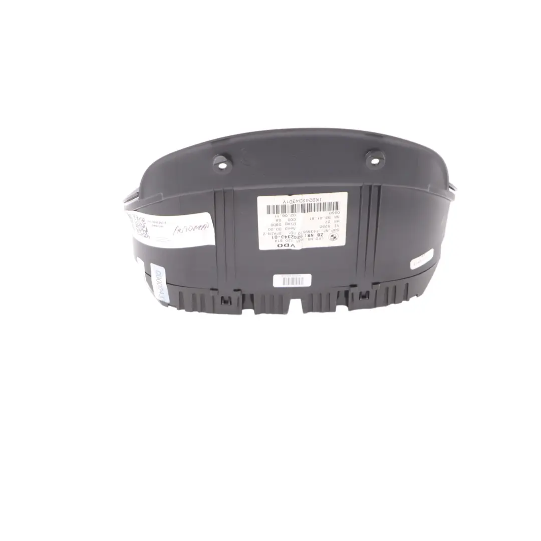 Instrument Cluster Speedo Clocks Petrol Automatic to BMW E90 E92 with Part number 9242343 BMW E90 E92 Instrument Cluster Speedo Clocks Petrol Automatic - SKU rhd-9242343-1 - Part number 9242343