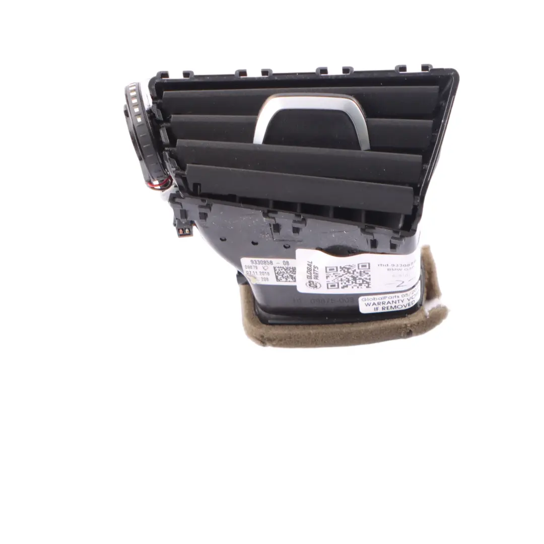 Vent BMW G30 G31 F90 G32 GT Fresh Air Grille Driver's Side Right O/S to Air with Part number 9330858 Air Vent BMW G30 G31 F90 G32 GT Fresh Air Grille Driver's Side Right O/S - SKU rhd-9330858-1 - Part number 9330858