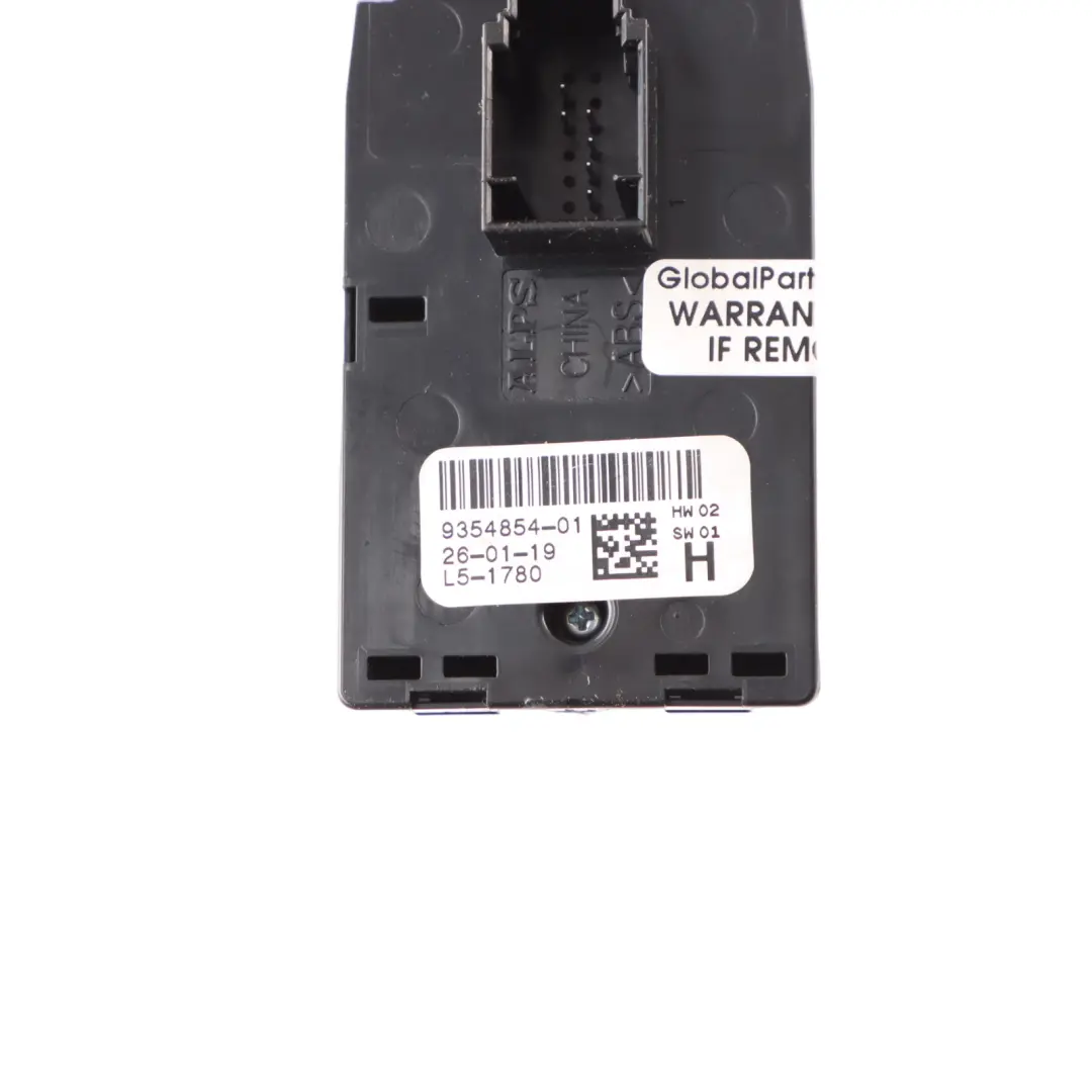Mini F56 Driver's Side Right O/S Window Lifter Switch Power Fold - SKU rhd-9354854-2 - Part number 9354854