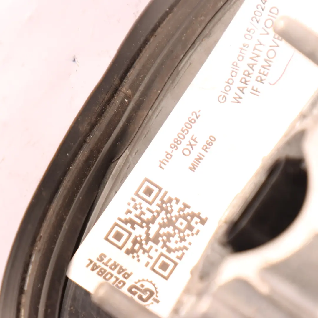 Wing Mirror Mini R60 R61 Heated Right O/S Outside Oxford Green Metallic - 430 to with Part number 9805062 Wing Mirror Mini R60 R61 Heated Right O/S Outside Oxford Green Metallic - 430 - SKU rhd-9805062-OXF - Part number 9805062