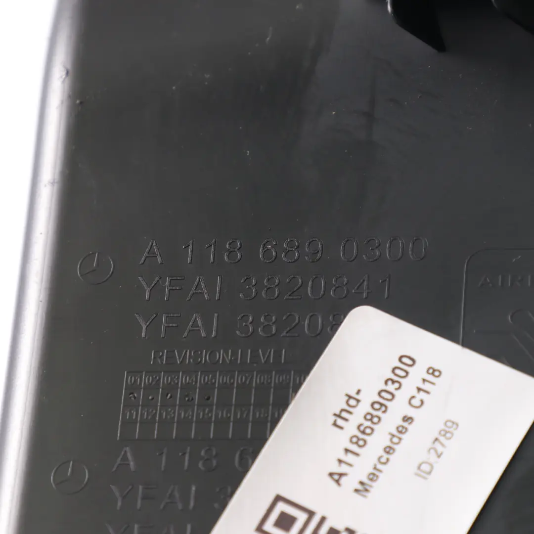 Dashboard Instrument Panel Cover Trim to Mercedes C118 with Part number A1186890300 Mercedes C118 Dashboard Instrument Panel Cover Trim - SKU rhd-A1186890300 - Part number A1186890300