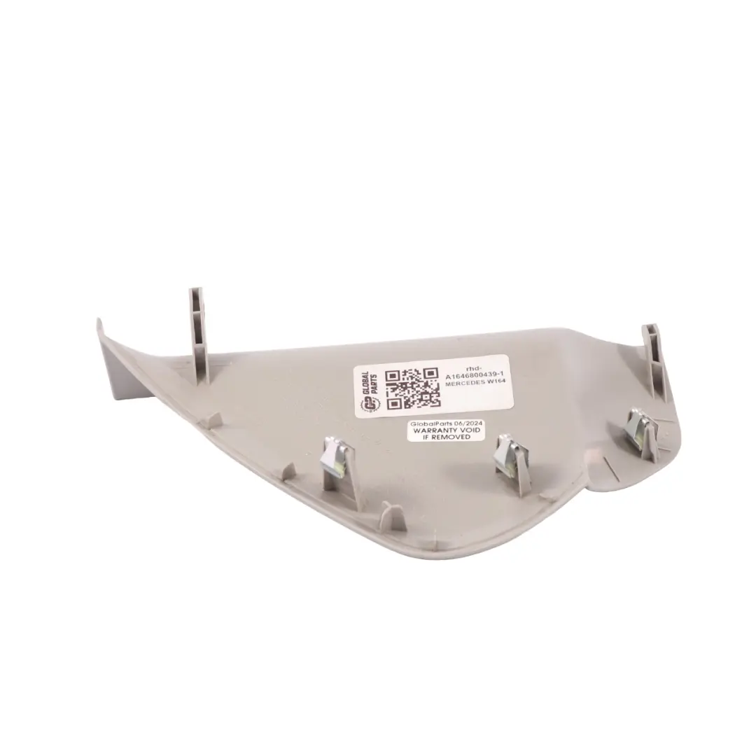 Mercedes W164 Right O/S Dashboard Cover Panel Trim - SKU rhd-A1646800439-1 - Part number A1646800439