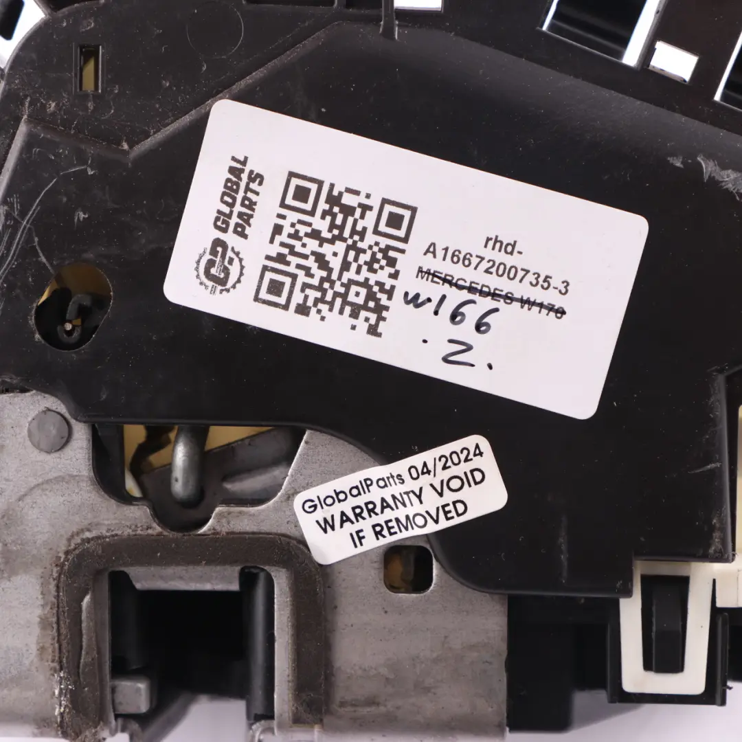 Door Lock Mercedes ML W166 Front Left N/S Mechanism Actuator to with Part number A1667200735 Door Lock Mercedes ML W166 Front Left N/S Mechanism Actuator - SKU rhd-A1667200735-3 - Part number A1667200735