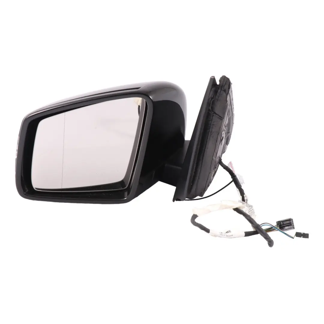 Door Outer Wing Mirror Left N/S Obsidian Black - 197 to Mercedes ML W166 with Part number A1668100193 Mercedes ML W166 Door Outer Wing Mirror Left N/S Obsidian Black - 197 - SKU rhd-A1668100193-OB - Part number A1668100193