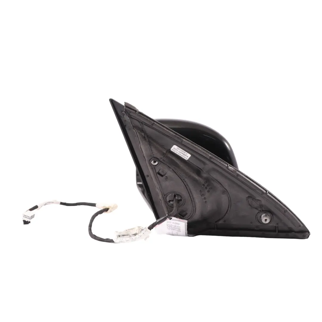 Mercedes ML W166 Door Outer Wing Mirror Left N/S Obsidian Black - 197 - SKU rhd-A1668100193-OB - Part number A1668100193