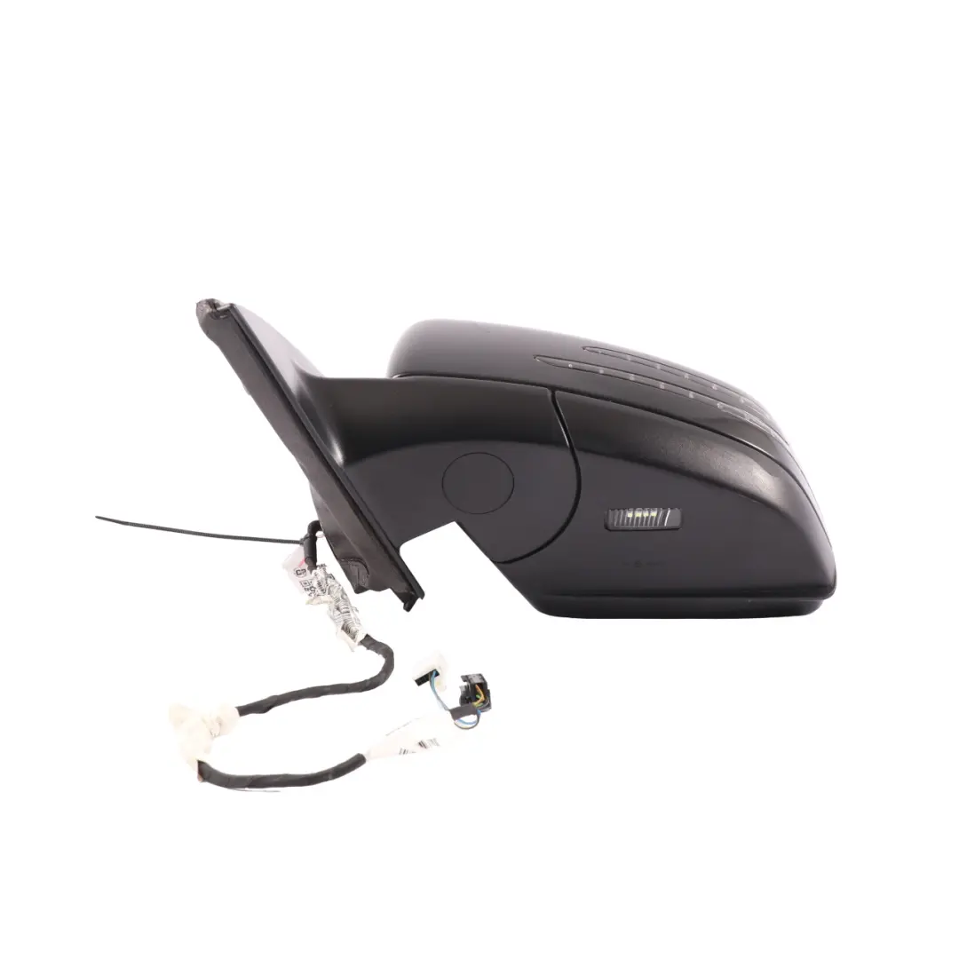 Mercedes ML W166 Door Outer Wing Mirror Left N/S Obsidian Black - 197 - SKU rhd-A1668100193-OB - Part number A1668100193