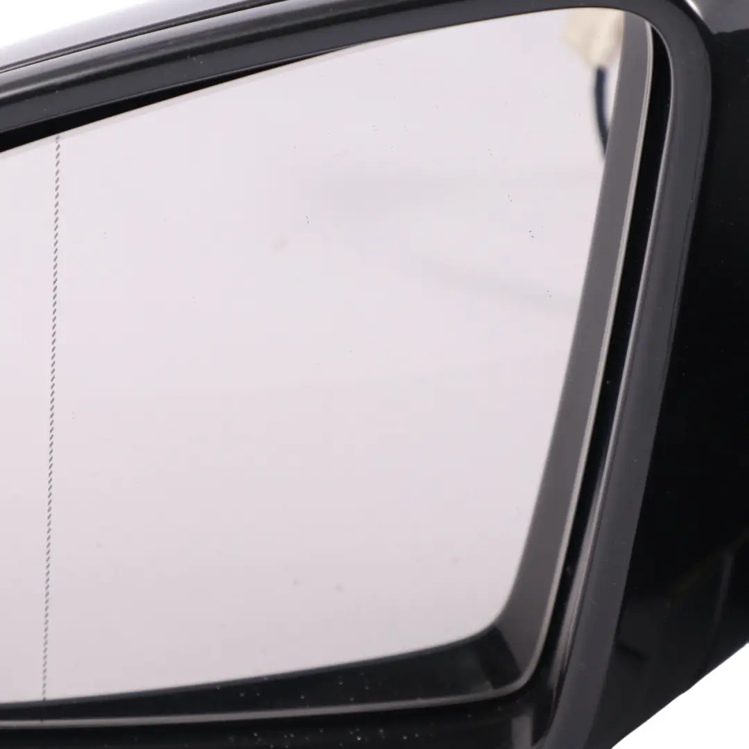 Mercedes ML W166 Door Outer Wing Mirror Left N/S Obsidian Black - 197 - SKU rhd-A1668100193-OB - Part number A1668100193