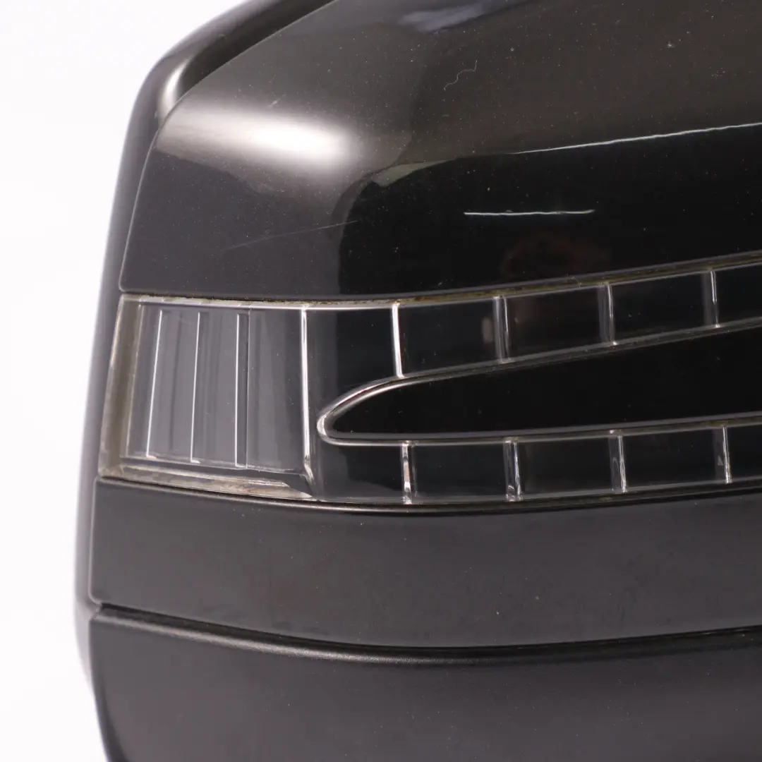 Mercedes ML W166 Door Outer Wing Mirror Right O/S Obsidian Black - 197 - SKU rhd-A1668100293-OB - Part number A1668100293
