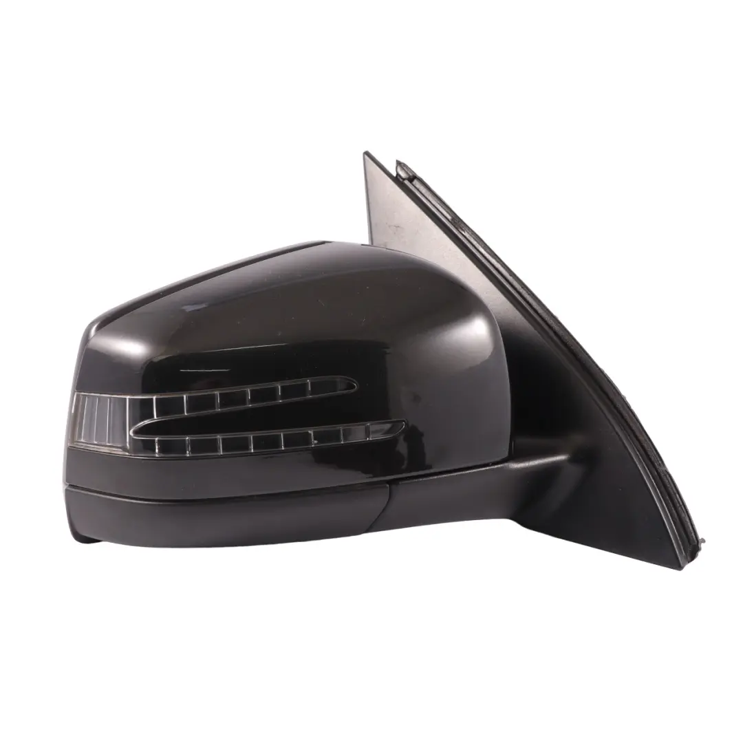 Mercedes ML W166 Door Outer Wing Mirror Right O/S Obsidian Black - 197 - SKU rhd-A1668100293-OB - Part number A1668100293