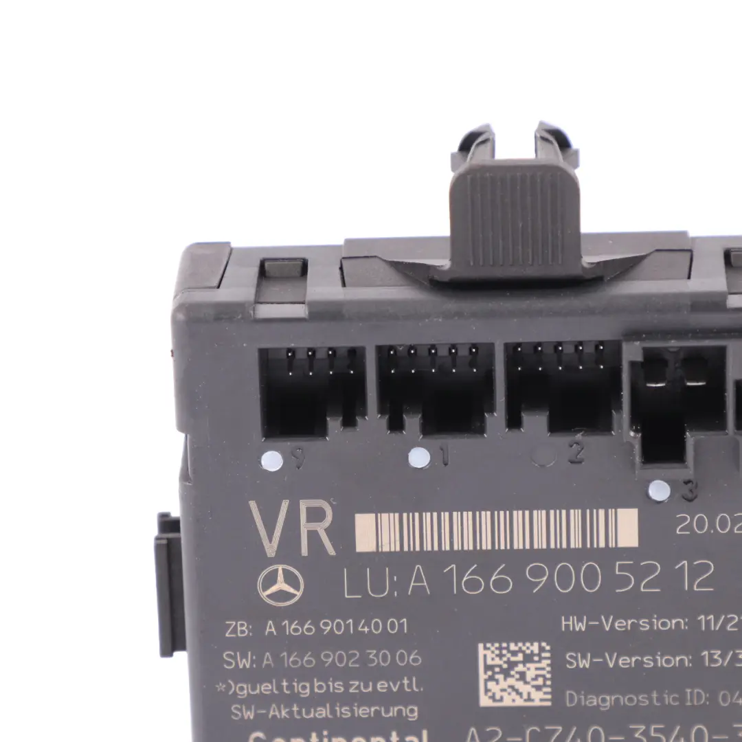Mercedes ML W166 Front Door Module Right O/S Door Control Unit A2059006013 - SKU RHD-A1669005212 - Part number A1669005212