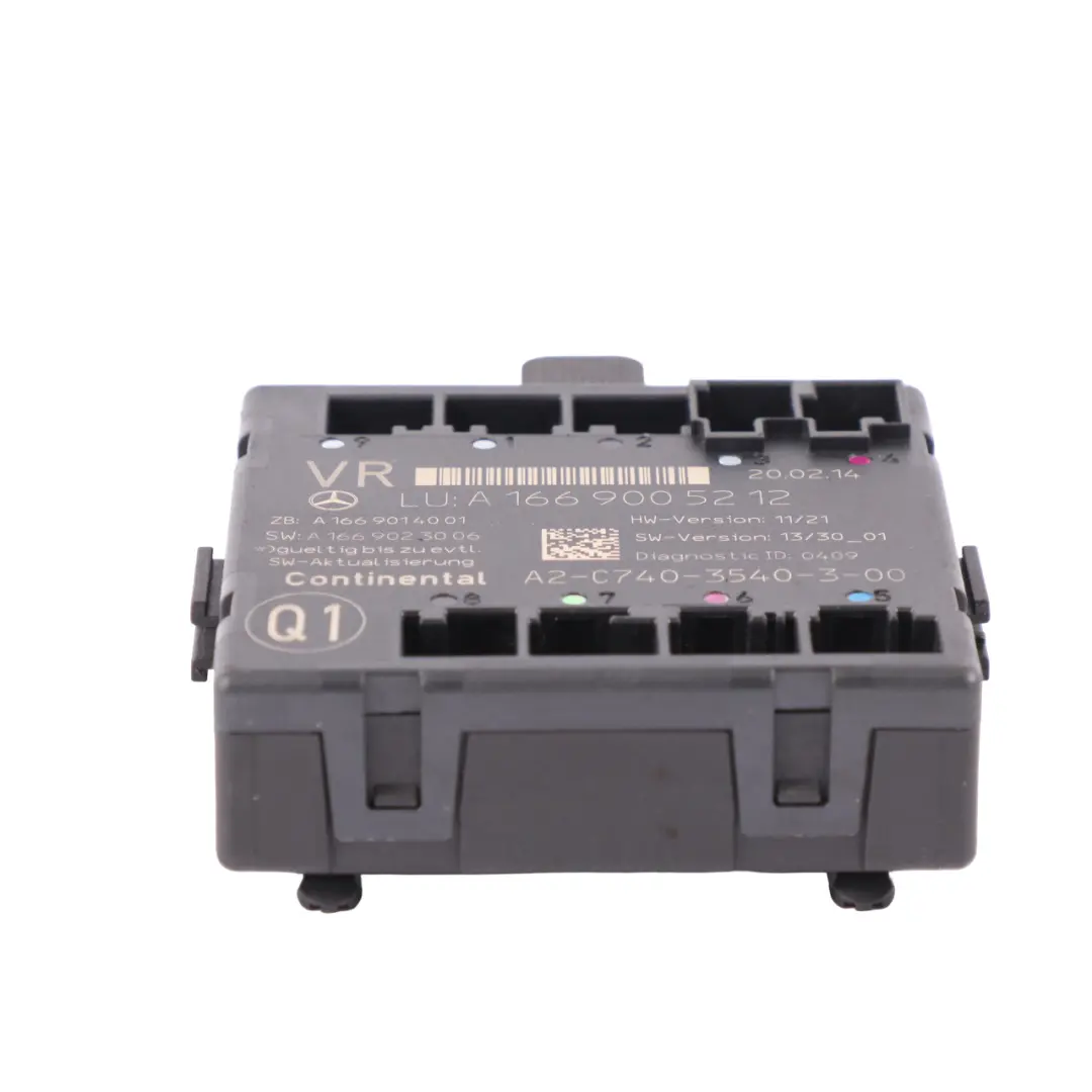Mercedes ML W166 Front Door Module Right O/S Door Control Unit A2059006013 - SKU RHD-A1669005212 - Part number A1669005212
