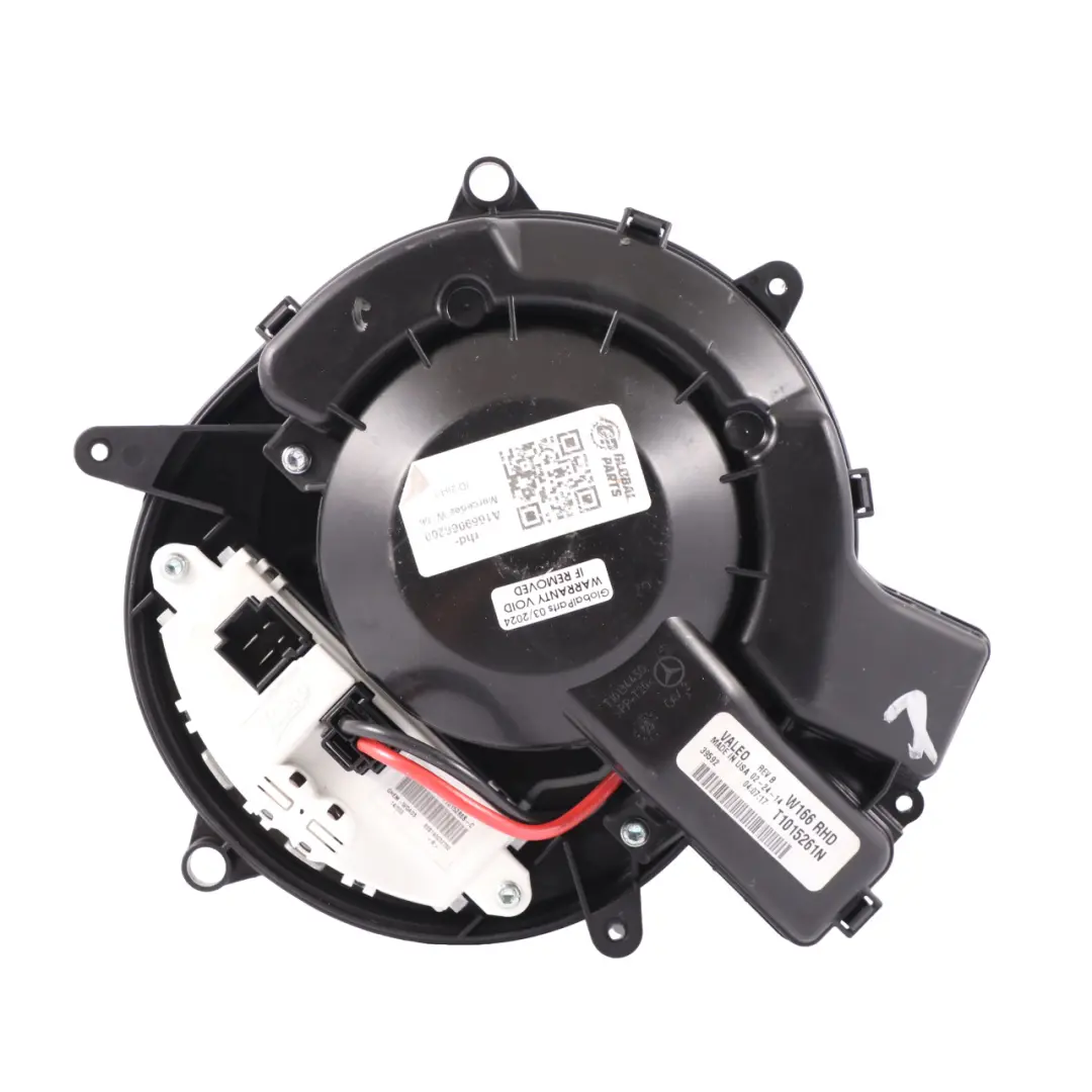Mercedes ML W166 C292 Heater Blower Motor Fan Unit - SKU rhd-A1669066200 - Part number A1669066200
