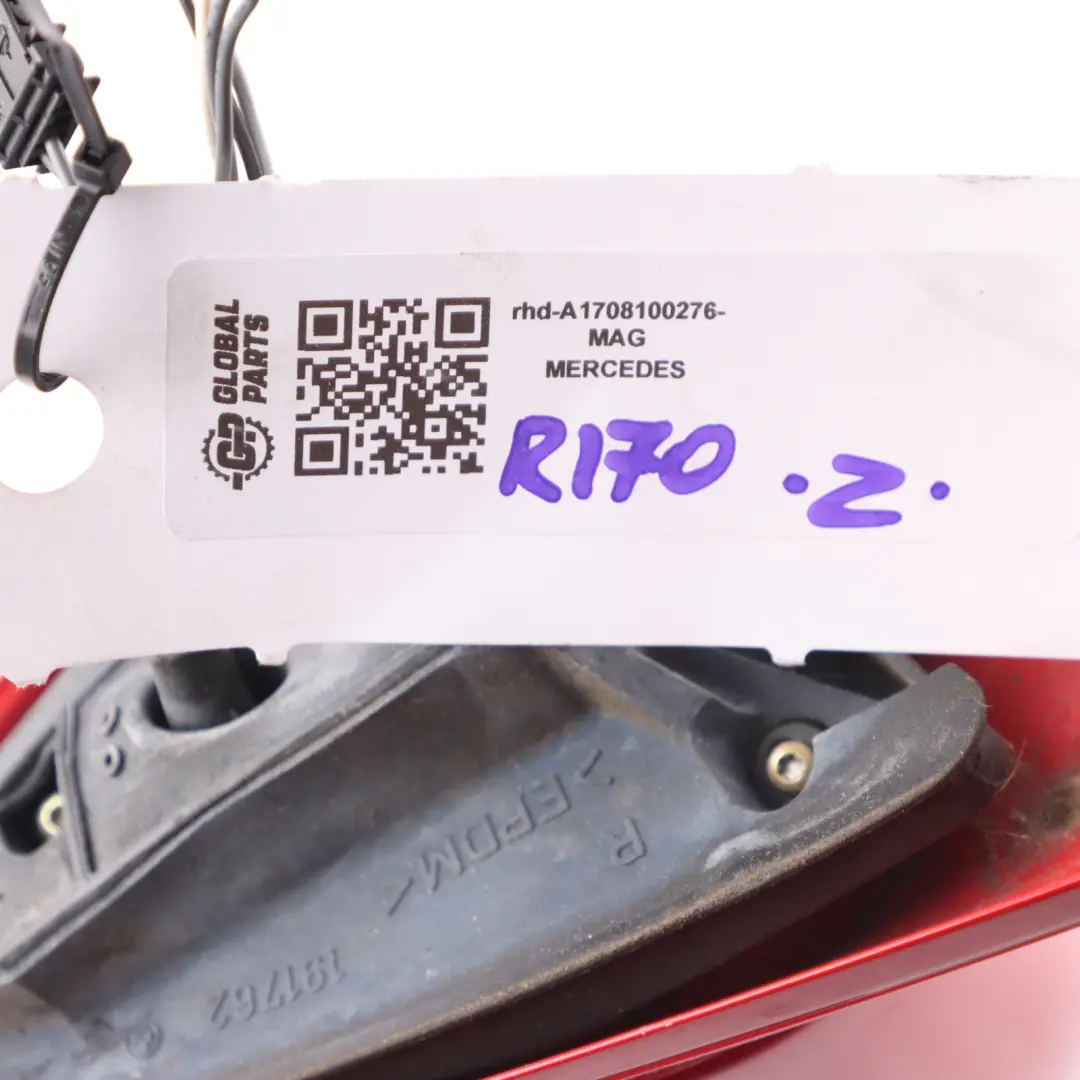 Wing Mirror Mercedes SLK R170 Door Right O/S Outside Magma Red - 586 to with Part number A1708100276 Wing Mirror Mercedes SLK R170 Door Right O/S Outside Magma Red - 586 - SKU rhd-A1708100276-MAG - Part number A1708100276