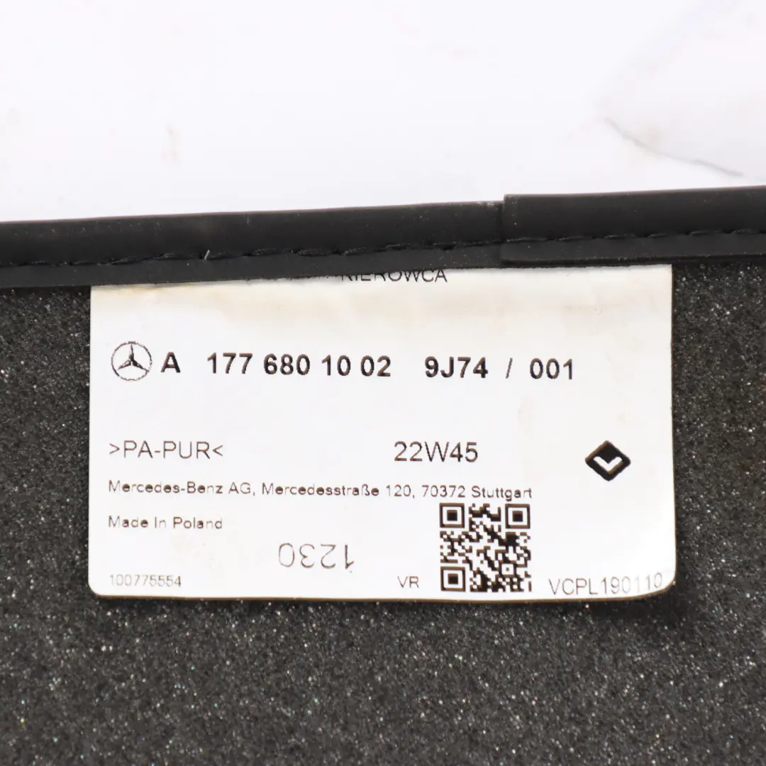 Floor Mats Set Interior Front Rear Cover Black A1776801002 to Mercedes W177 AMG with Part number A1776800202 Mercedes W177 AMG Floor Mats Set Interior Front Rear Cover Black A1776801002 - SKU rhd-A1776800202-1 - Part number A1776800202