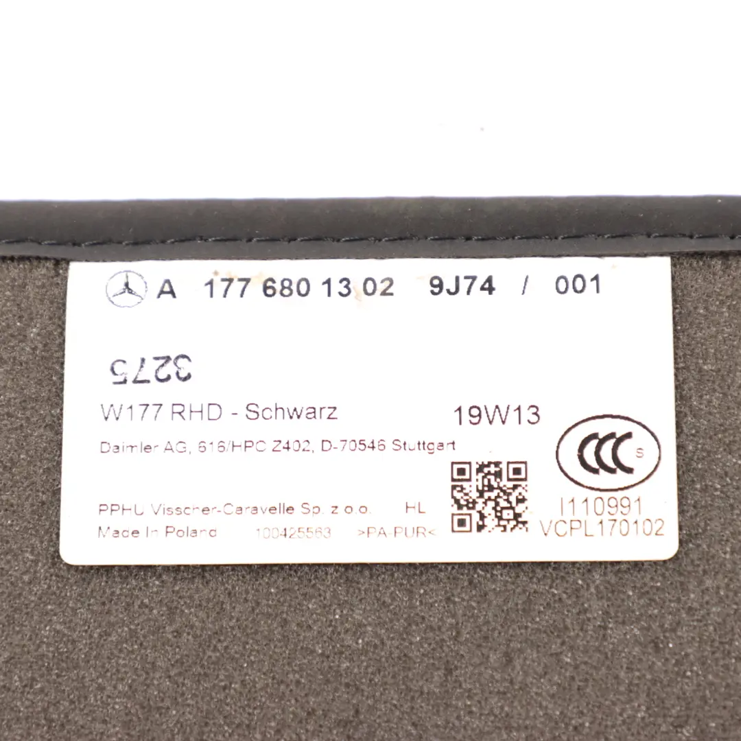 Floor Mats Set Interior Front Rear Cover Black A1776801002 to Mercedes W177 AMG with Part number A1776800202 Mercedes W177 AMG Floor Mats Set Interior Front Rear Cover Black A1776801002 - SKU rhd-A1776800202 - Part number A1776800202