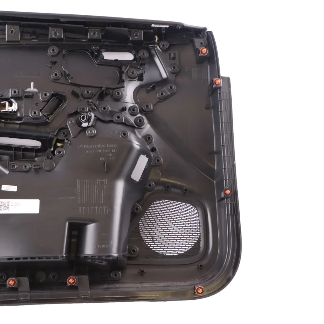 Front Door Card Mercedes V177 Right O/S Trim Panel Cover Leather Black Red to with Part number A1777202800 Front Door Card Mercedes V177 Right O/S Trim Panel Cover Leather Black Red - SKU rhd-A1777202800 - Part number A1777202800