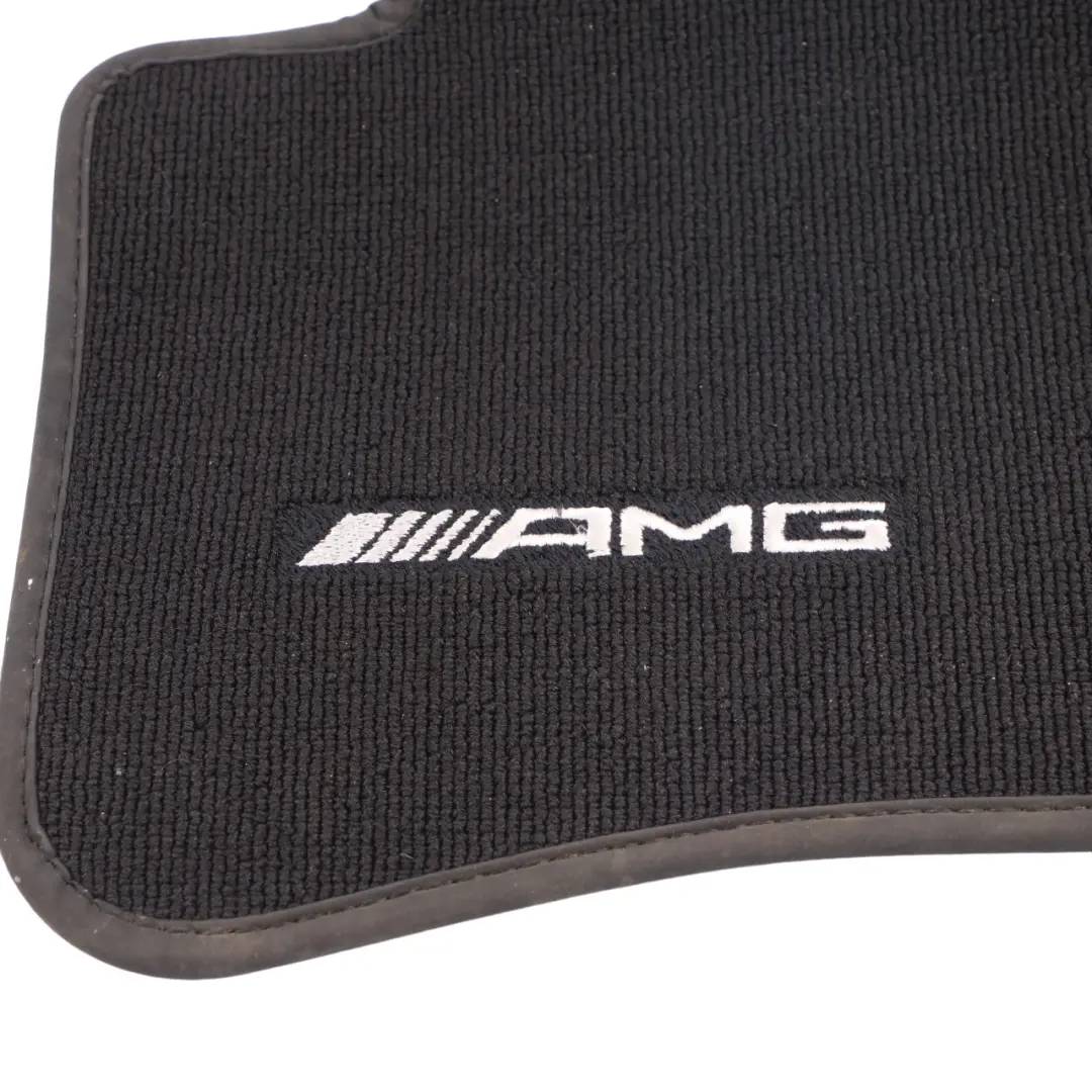 Mercedes W204 Floor Mats Set AMG Interior Rear Covers Black - SKU rhd-A2046800448-1 - Part number A2046800448