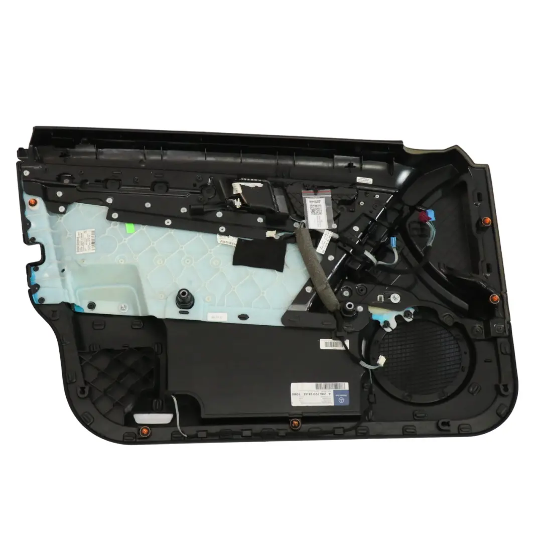 Mercedes W204 Front Right O/S Door Card Trim Panel Leather Black - SKU rhd-A2047209462-2 - Part number A2047209462
