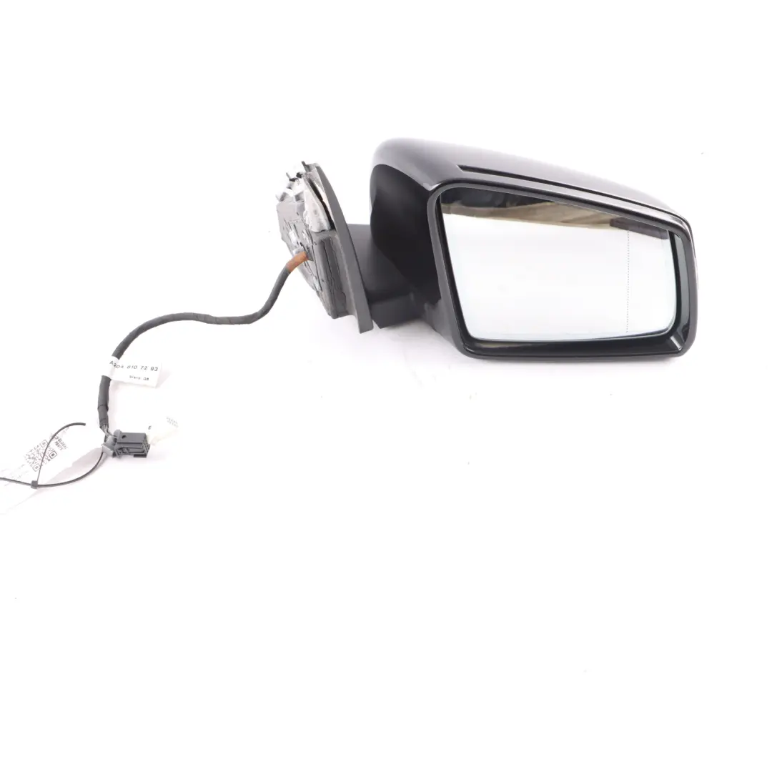 Mercedes W204 Wing Mirror Power Fold Door Right O/S Obsidian Black Metallic 197 - SKU rhd-A2048103076-OB - Part number A2048103076