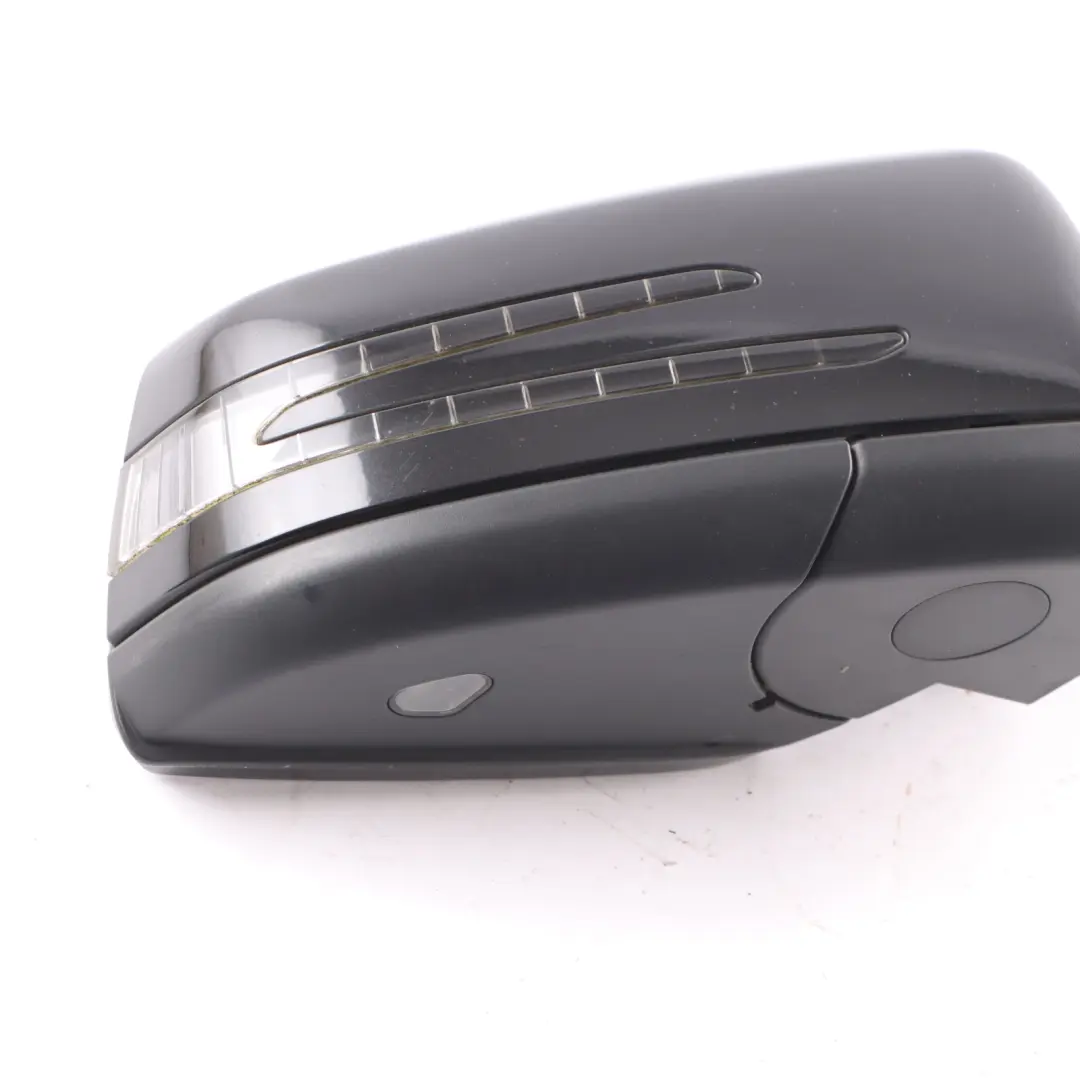 Mercedes W204 Wing Mirror Power Fold Door Right O/S Obsidian Black Metallic 197 - SKU rhd-A2048103076-OB - Part number A2048103076
