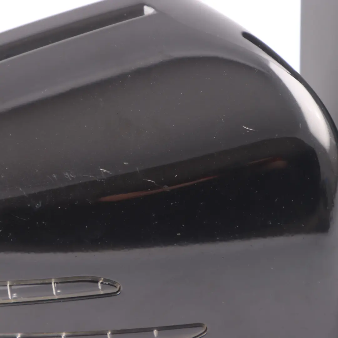 Mercedes W204 Wing Mirror Power Fold Door Right O/S Obsidian Black Metallic 197 - SKU rhd-A2048103076-OB - Part number A2048103076