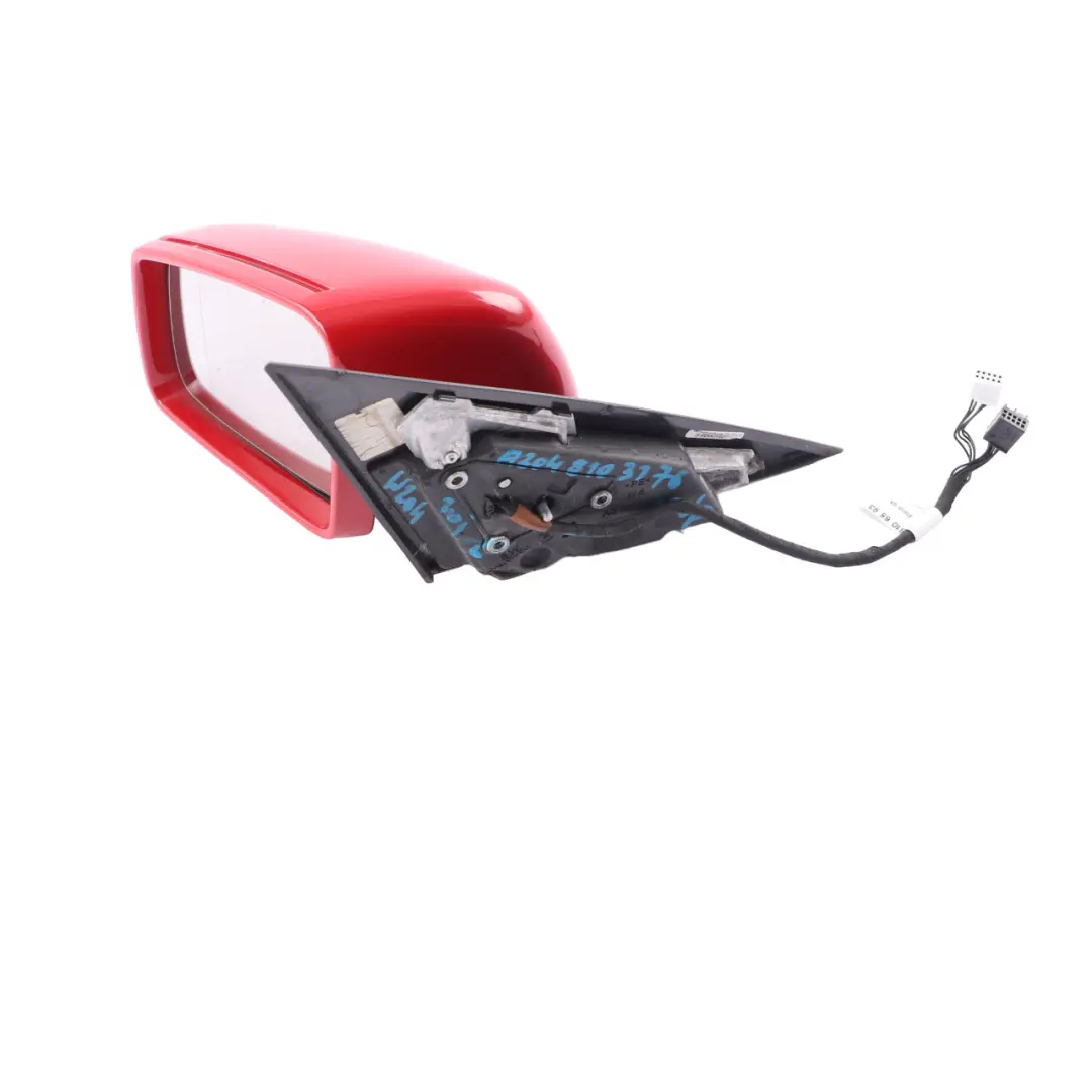 Mercedes W204 Wing Mirror Outside Door Left N/S Feueropal Fire Opal Red - 590 - SKU rhd-A2048103776-FUP - Part number A2048103776