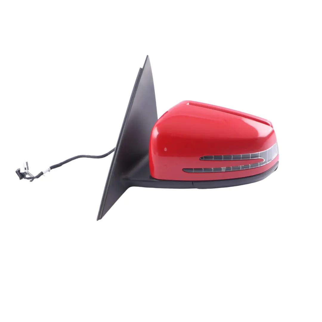 Mercedes W204 Wing Mirror Outside Door Left N/S Feueropal Fire Opal Red - 590 - SKU rhd-A2048103776-FUP - Part number A2048103776