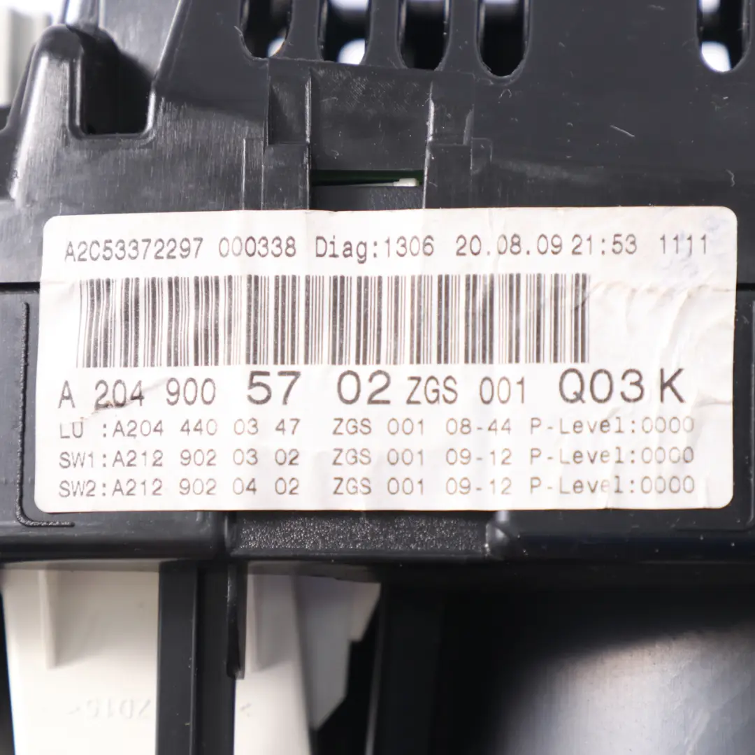 Instrument Cluster Mercedes S204 Diesel Speedo Clocks Automatic to with Part number A2049005702 Instrument Cluster Mercedes S204 Diesel Speedo Clocks Automatic - SKU rhd-A2049005702 - Part number A2049005702