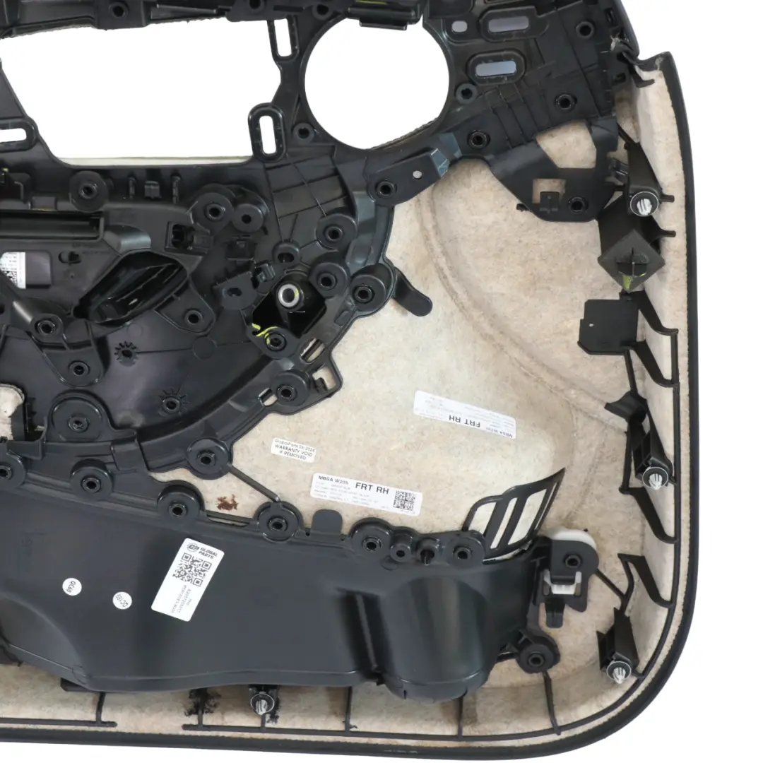 Door Card Trim Panel Front Right O/S Panel Black to Mercedes W205 with Part number A2057205011 Mercedes W205 Door Card Trim Panel Front Right O/S Panel Black - SKU rhd-A2057205011 - Part number A2057205011