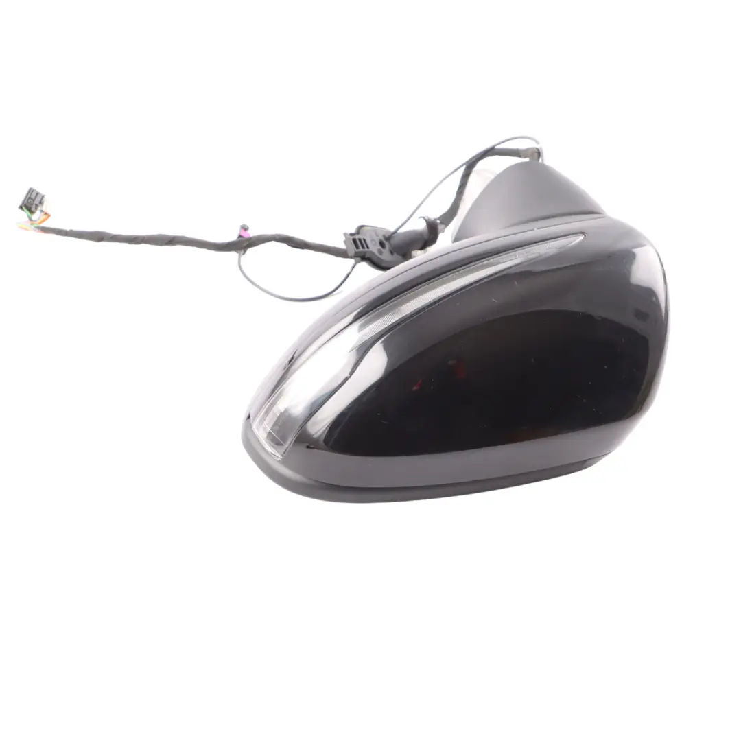 Mercedes C205 Coupe Wing Mirror Left N/S Obsidian Black Metallic - 197 - SKU rhd-A2058104105-OB - Part number A2058104105